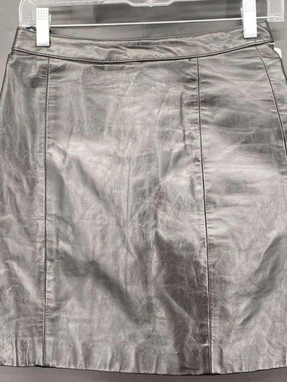 Berman's Women's Black Leather Mini Skirt - Sz 10